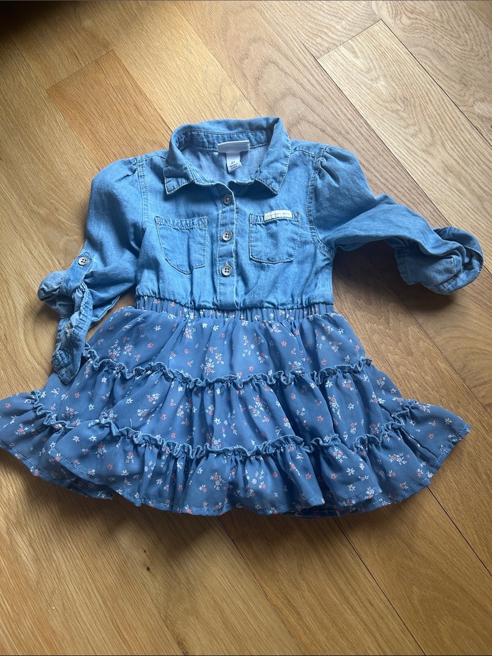 Calvin Klein Girls Denim Dress